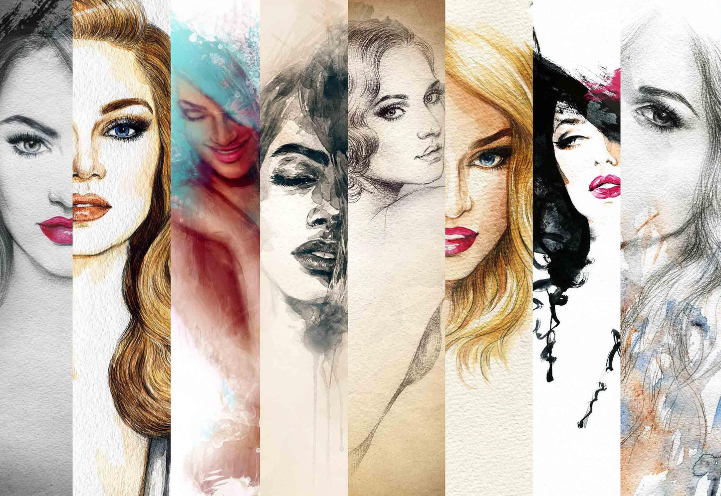 3D Beauty Female Women Quilt Cover Set Bedding Set Pillowcases 96