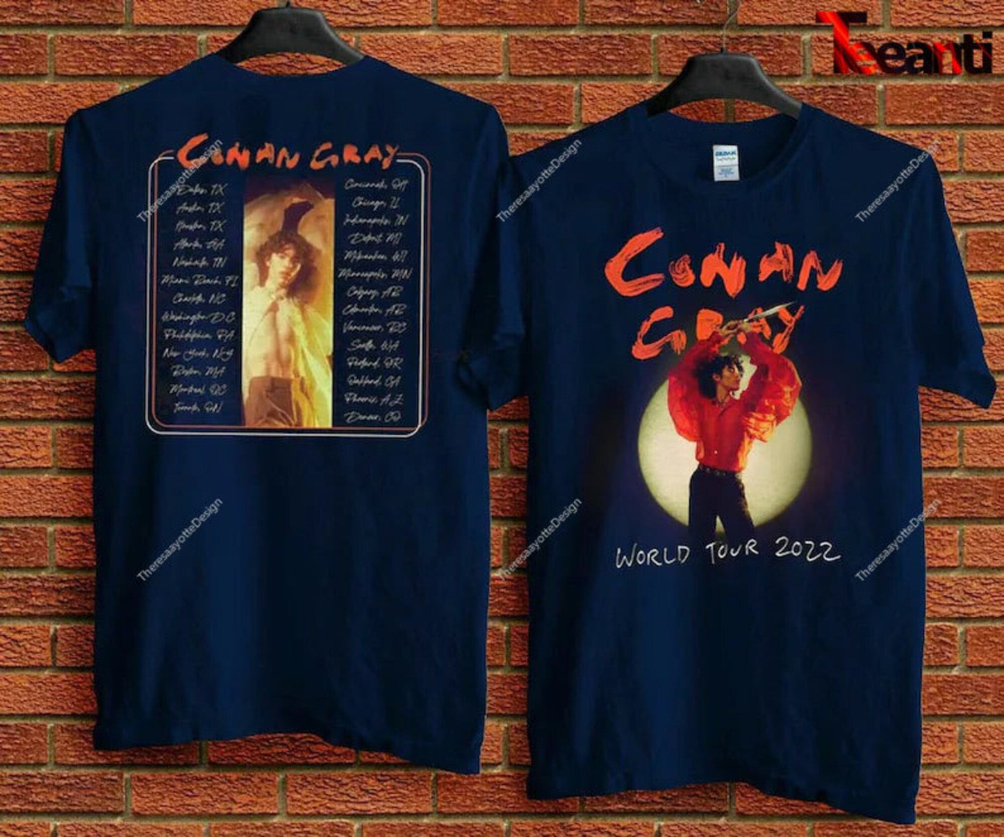 conan gray world tour 2022 t-shirt