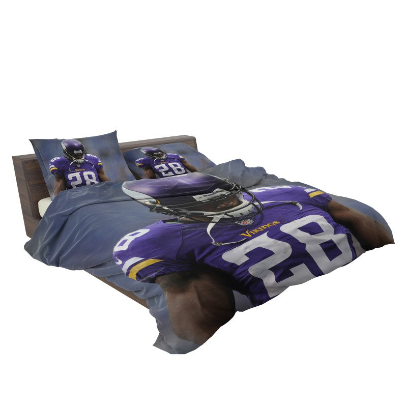 Adrian Peterson Minnesota Vikings American Football Bedding Set