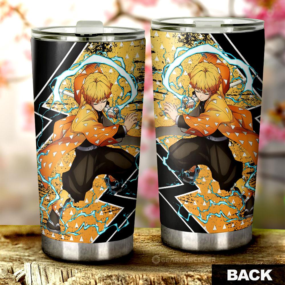 Agatsuma Zenitsu Tumbler Cup Custom Demon Slayer Anime Car Accessories