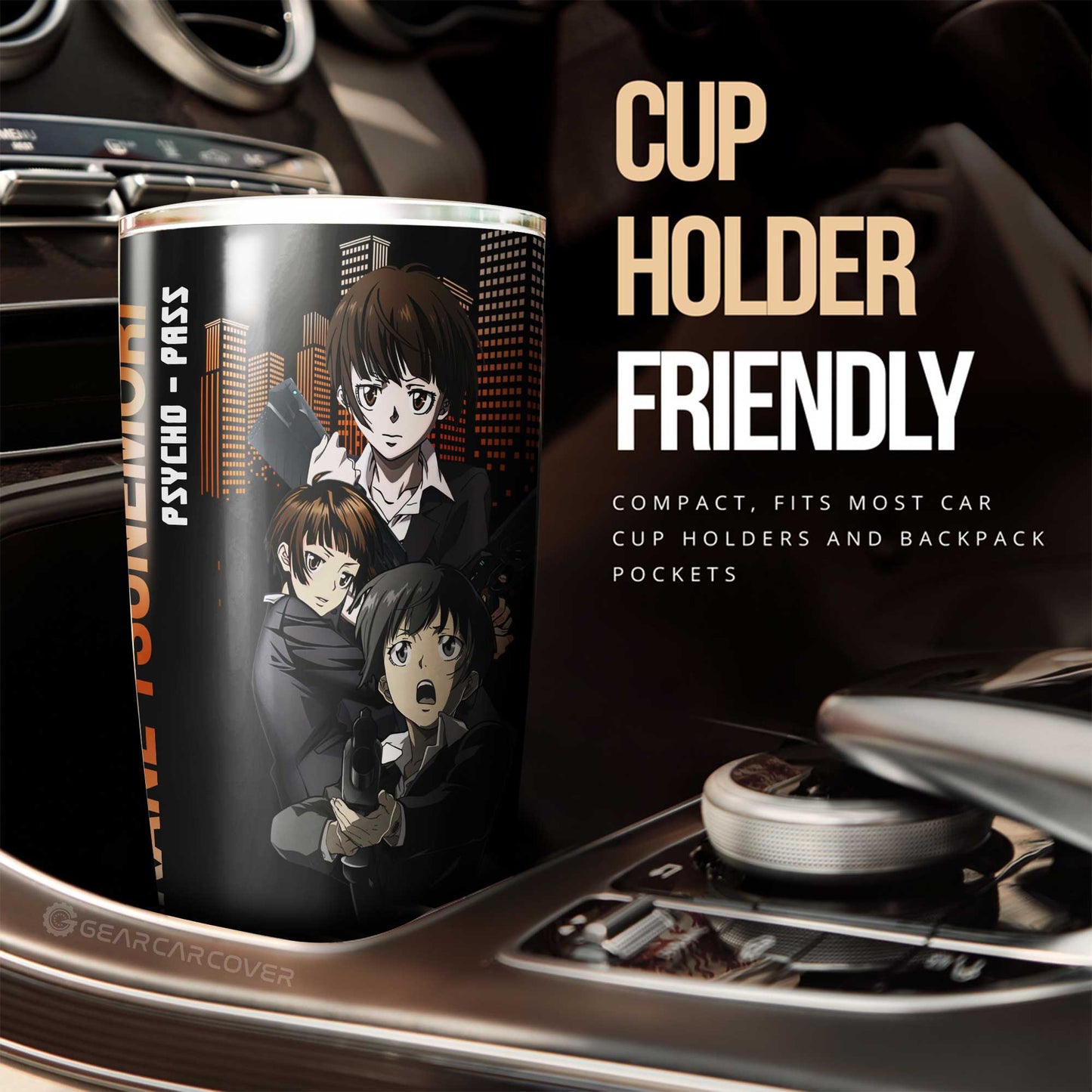 Akane Tsunemori Tumbler Cup Custom Psycho-Pass Car Accessories