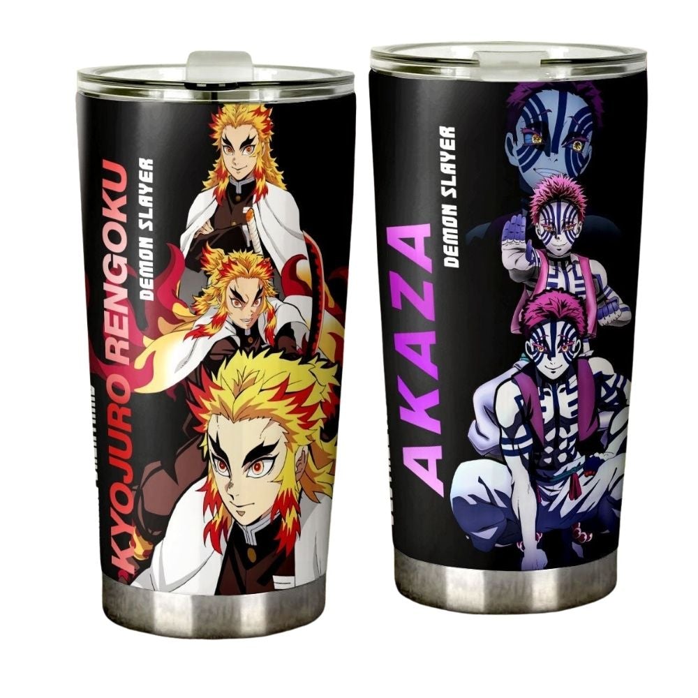 Akaza And Rengoku Tumbler Cup Custom Demon Slayer Anime