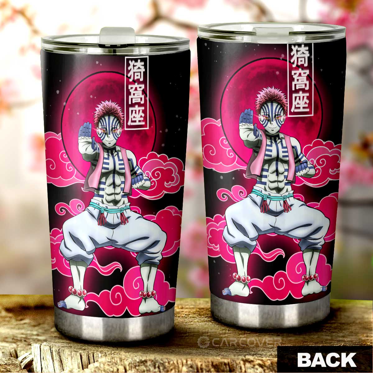 Akaza Tumbler Cup Custom Anime Demon Slayer Car Interior Accessories