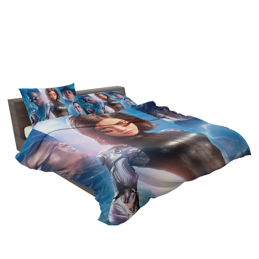 Alita Battle Angel Movie Christoph Waltz Jennifer Connelly Mahershala Ali Bedding Set