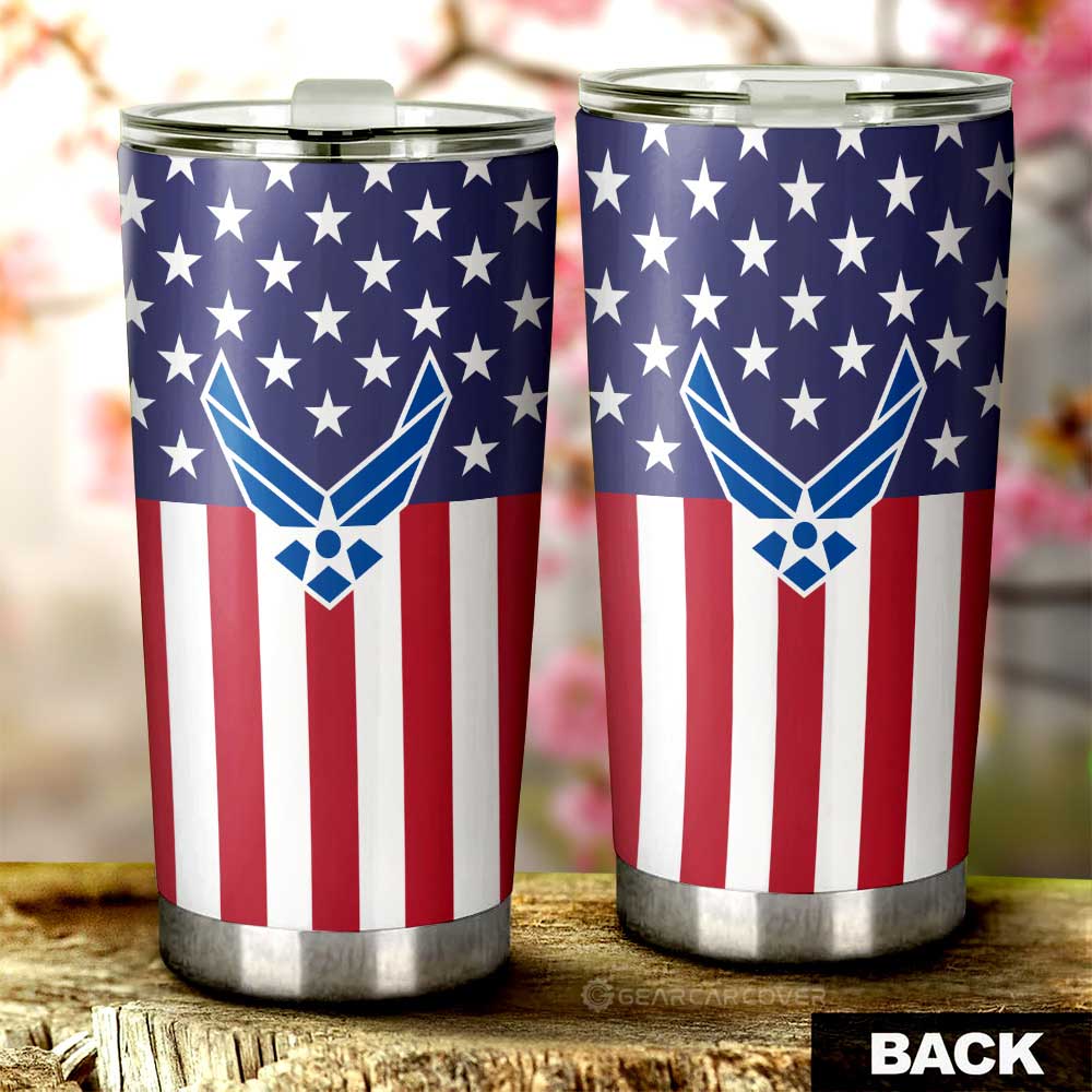 American Flag Military Air Force Tumbler Cup Custom Anime Car Interior Accessories