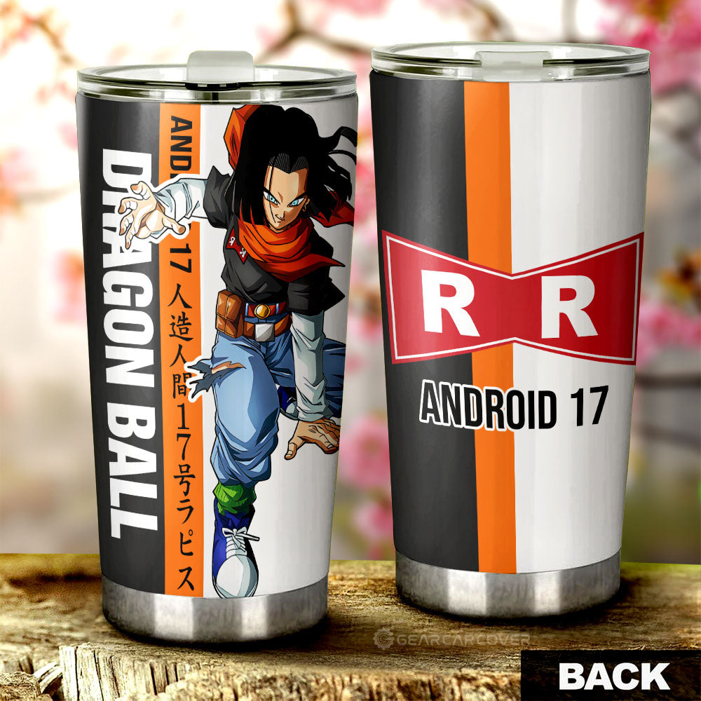 Android 17 Tumbler Cup Custom Dragon Ball Car Accessories For Anime Fans
