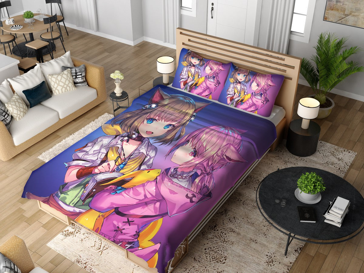 Anime Girl Final Fantasy Bedding Set