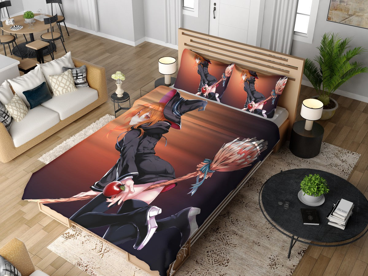 Anime Girl Wich Magic Teen Bedding Set