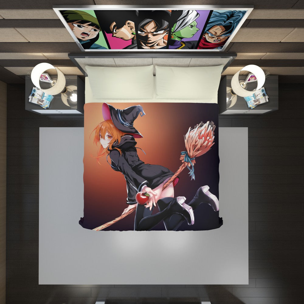 Anime Girl Wich Magic Teen Duvet Cover