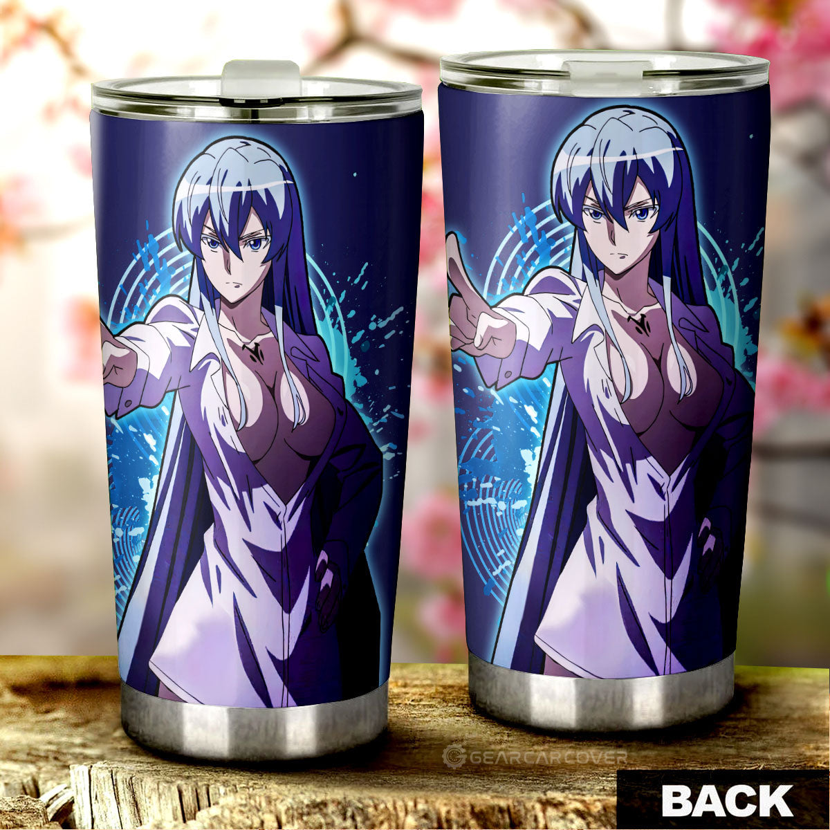 Anime Sexy Girl Esdeath Tumbler Cup Custom Akame Ga Kill Anime