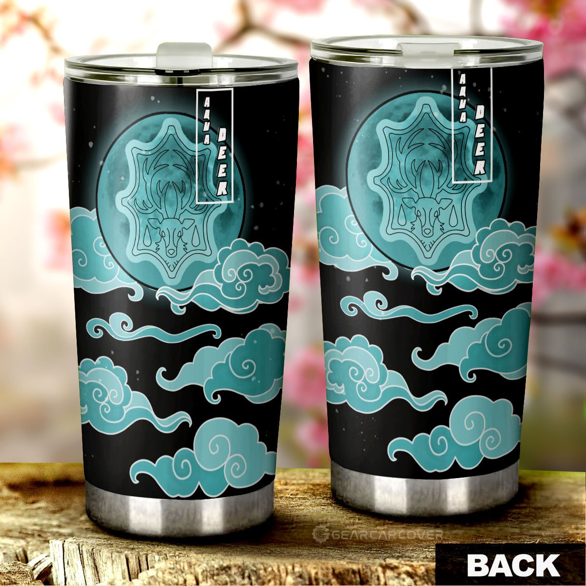 Aqua Deer Tumbler Cup Custom Car Interior Accessories