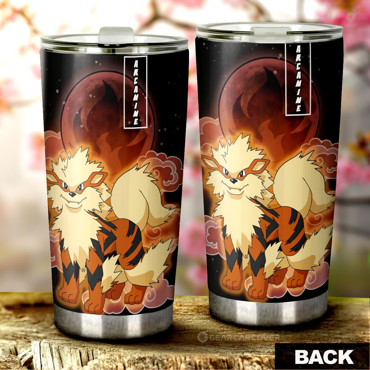 Arcanine Tumbler Cup Custom Anime Pokemon