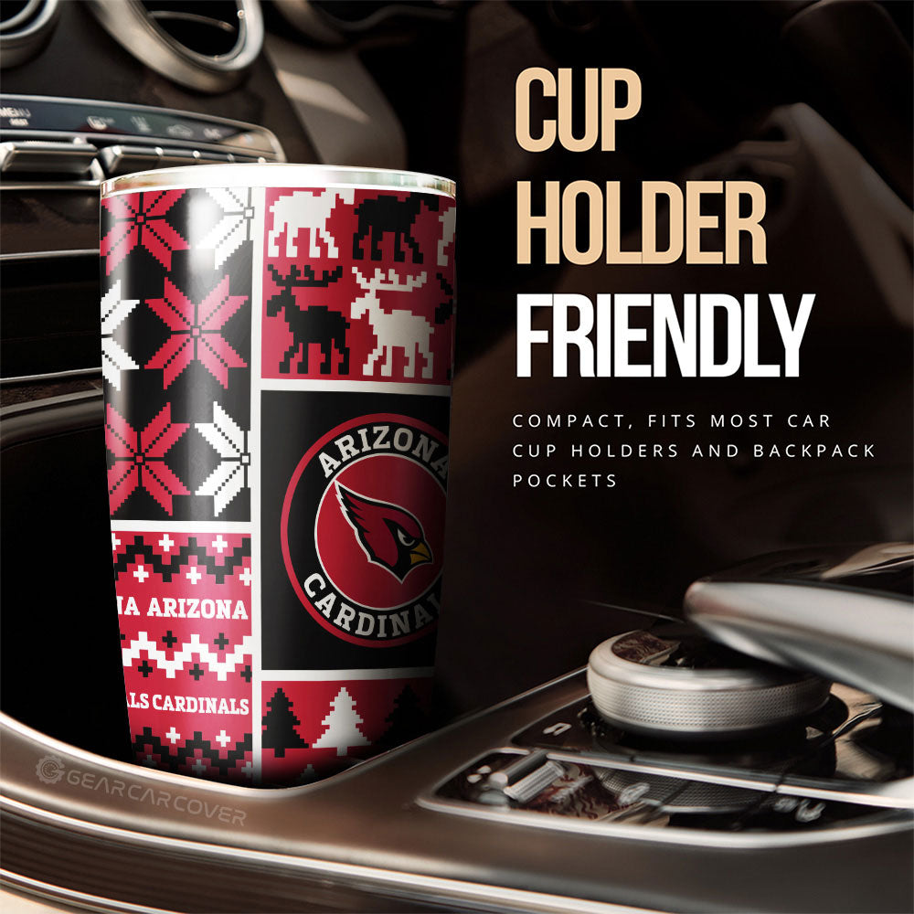 Arizona Cardinals Tumbler Cup Custom Ugly Style Car Accessories