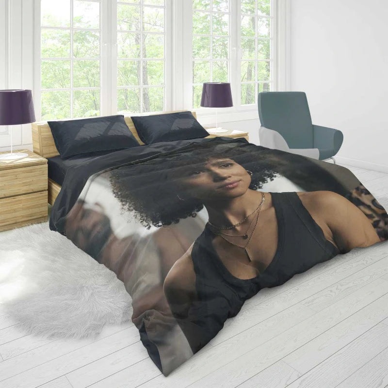 Army of Thieves Movie Nathalie Emmanuel Duvet Cover