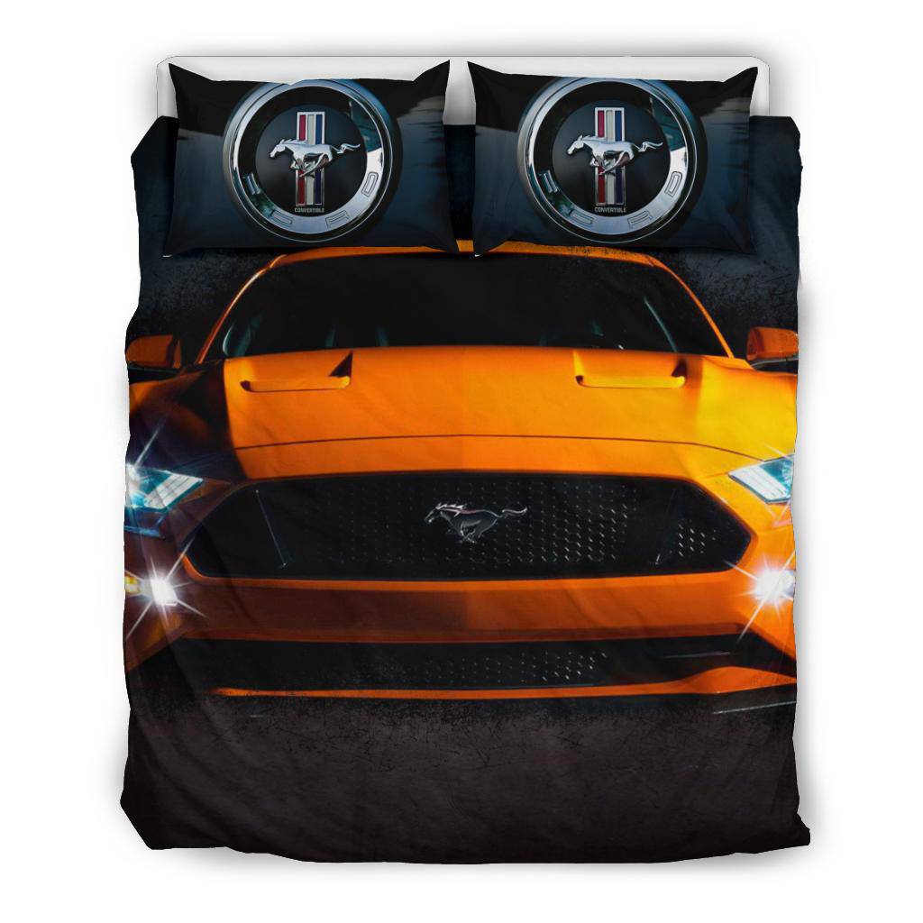 Ford Mustang Yellow Car Bedding Set