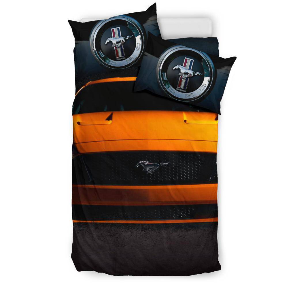 Ford Mustang Yellow Car Bedding Set