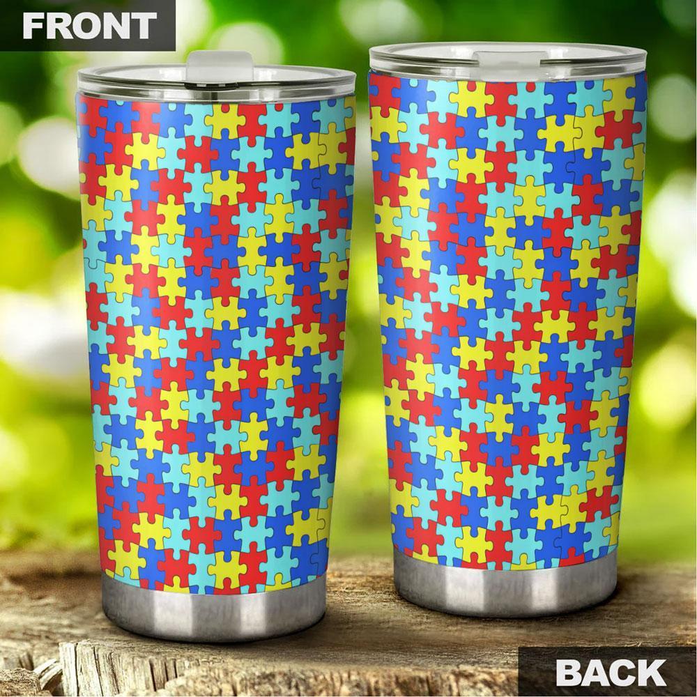 Austim Pattern Tumbler Stainless Steel