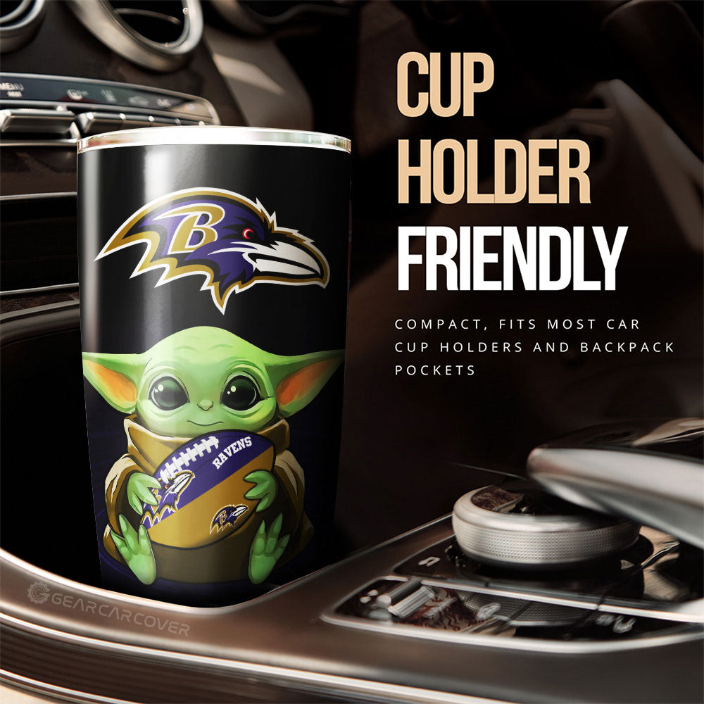 Baltimore Ravens Tumbler Cup Custom Car Accessories For Fan