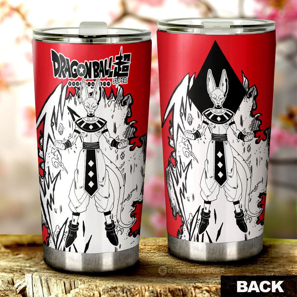 Beerus Tumbler Cup Custom Dragon Ball Anime Car Accessories Manga Style For Fans
