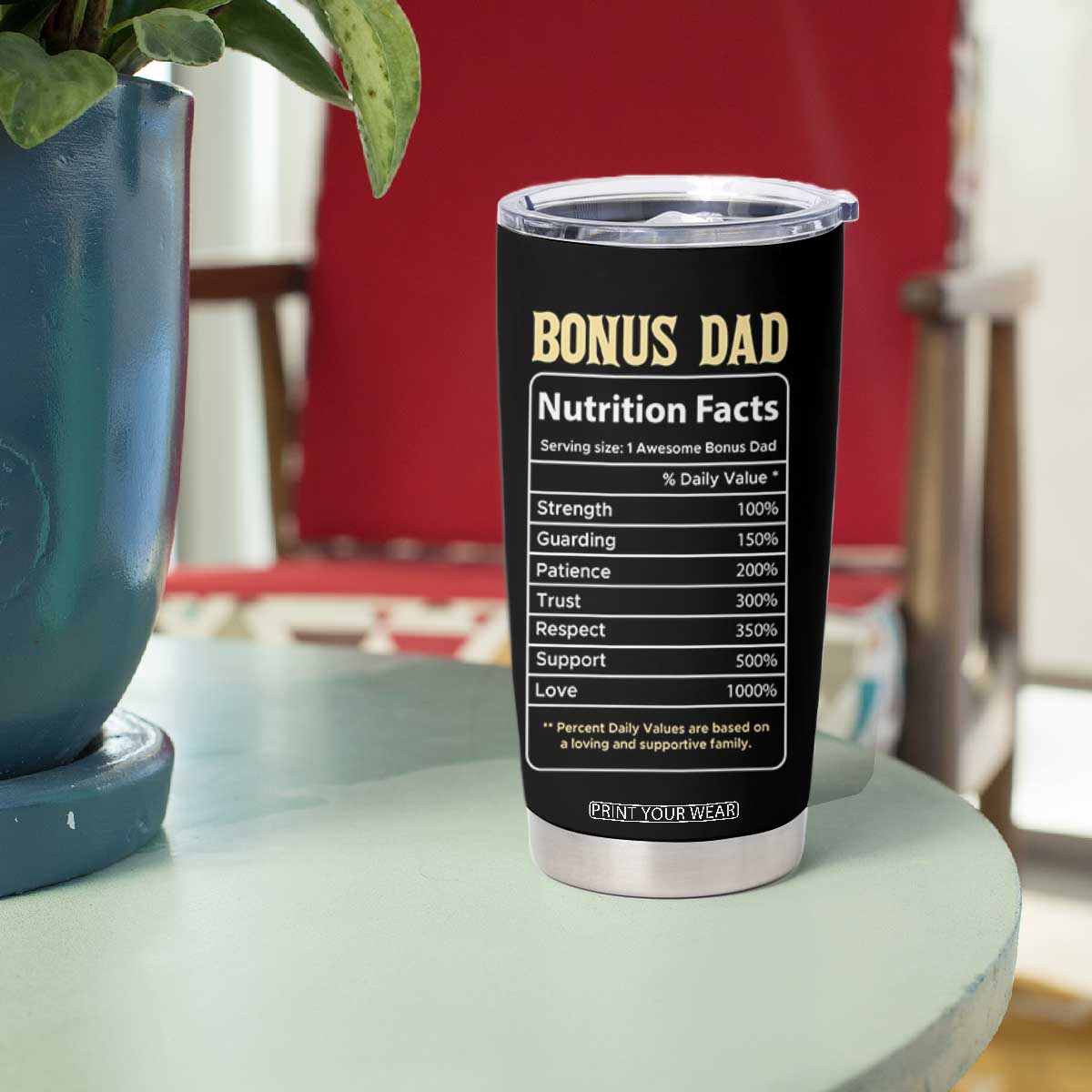 Best Bonus Dad Ever Tumbler Cup Funny Step Dad American Flag Fathers Day TB10