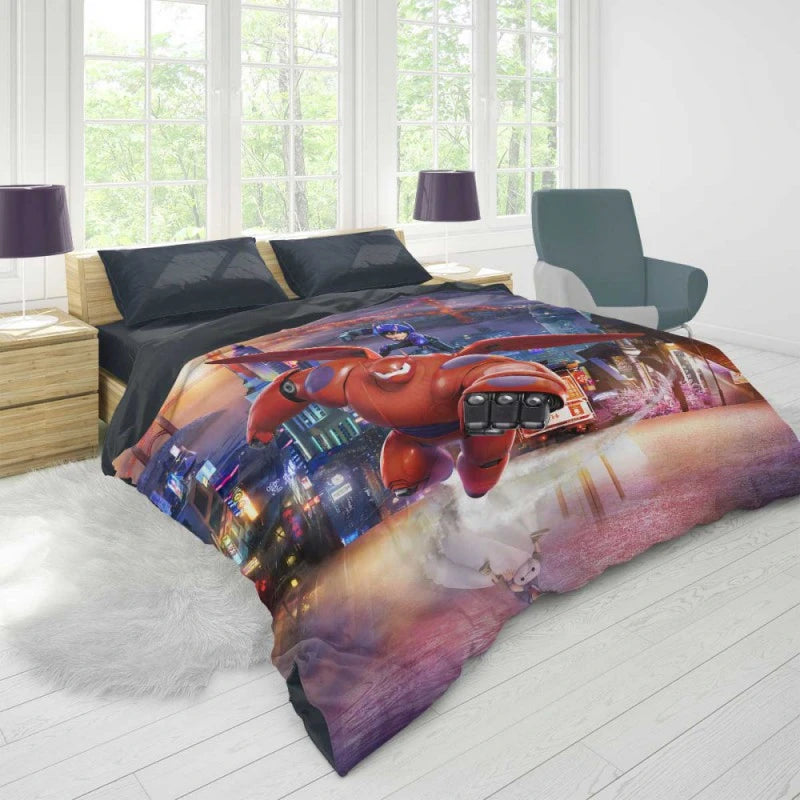Big Hero 6 Movie Baymax Hiro Hamada Duvet Cover