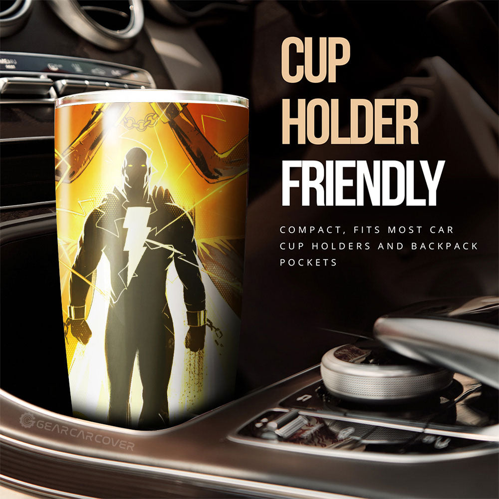 Black Adam Tumbler Cup Custom Black Adam Car Accessories