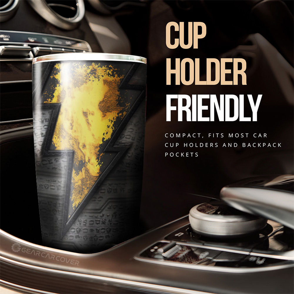 Black Adam Tumbler Cup Custom Black Adam Car Interior Accessories