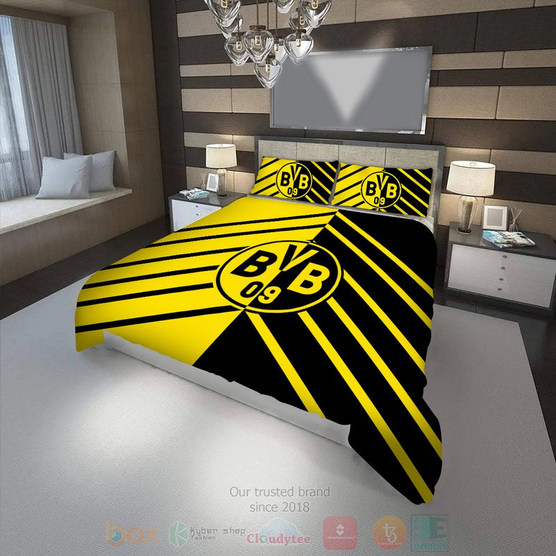 Borussia Dortmund Yellow Black Bedding Set V2