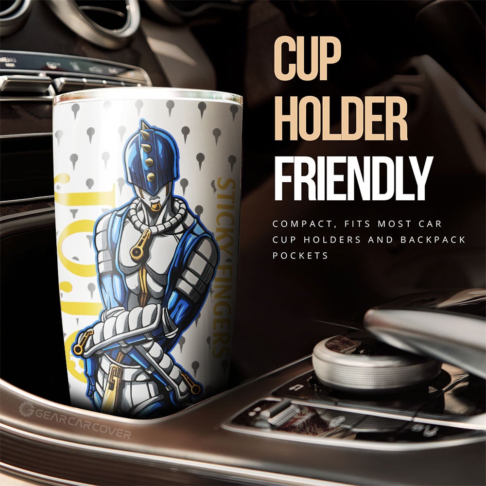 Bruno Bucciarati Tumbler Cup Custom JoJo's Bizarre Adventure Anime Car Accessories