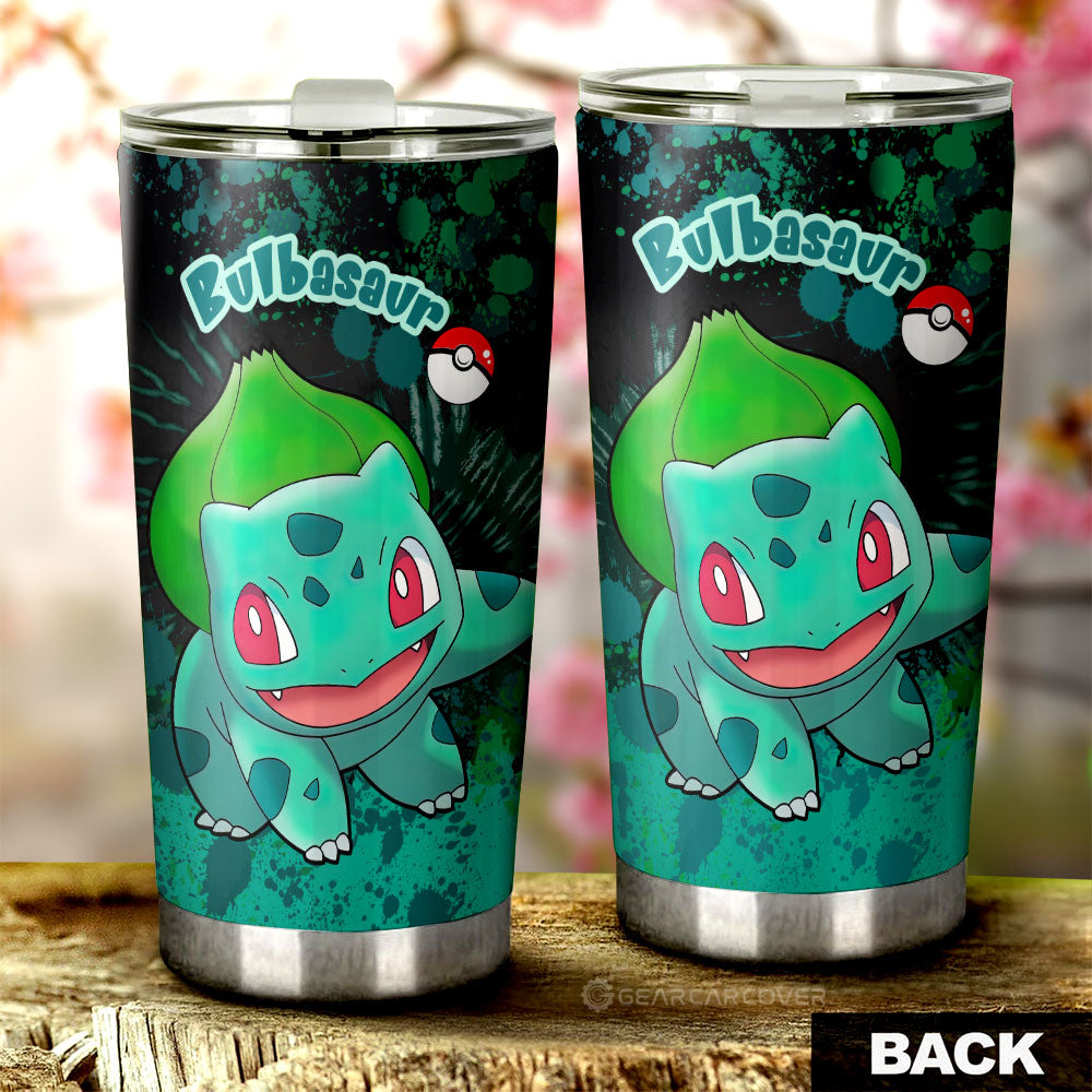 Bulbasaur Tumbler Cup Custom Tie Dye Style Anime Car Accessories