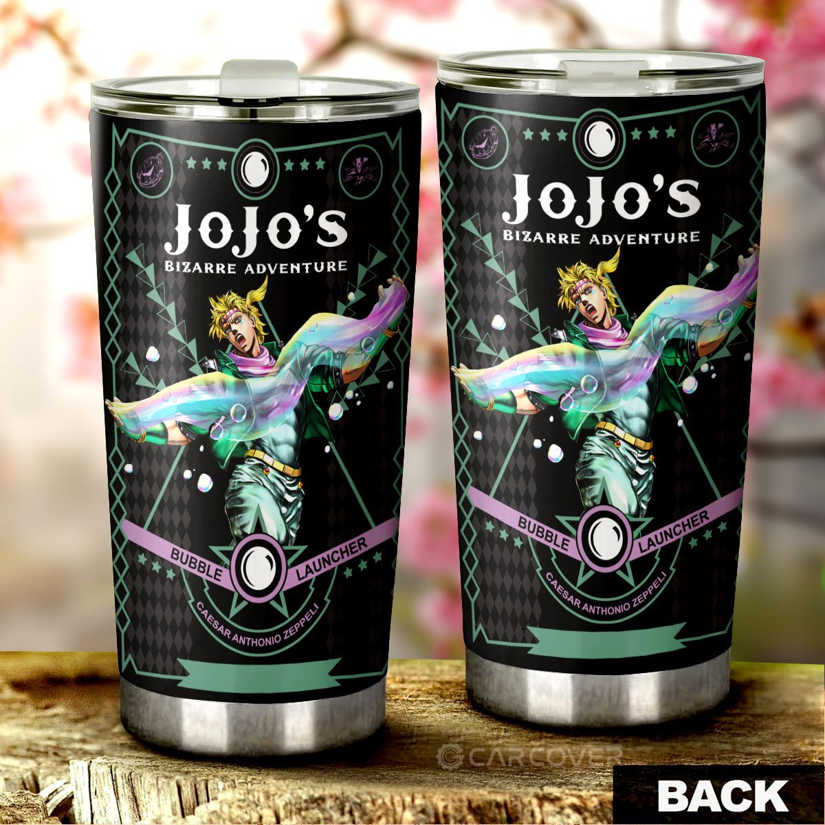 Caesar Anthonio Zeppeli Tumbler Cup Custom Anime JoJo's Bizarre Car Accessories