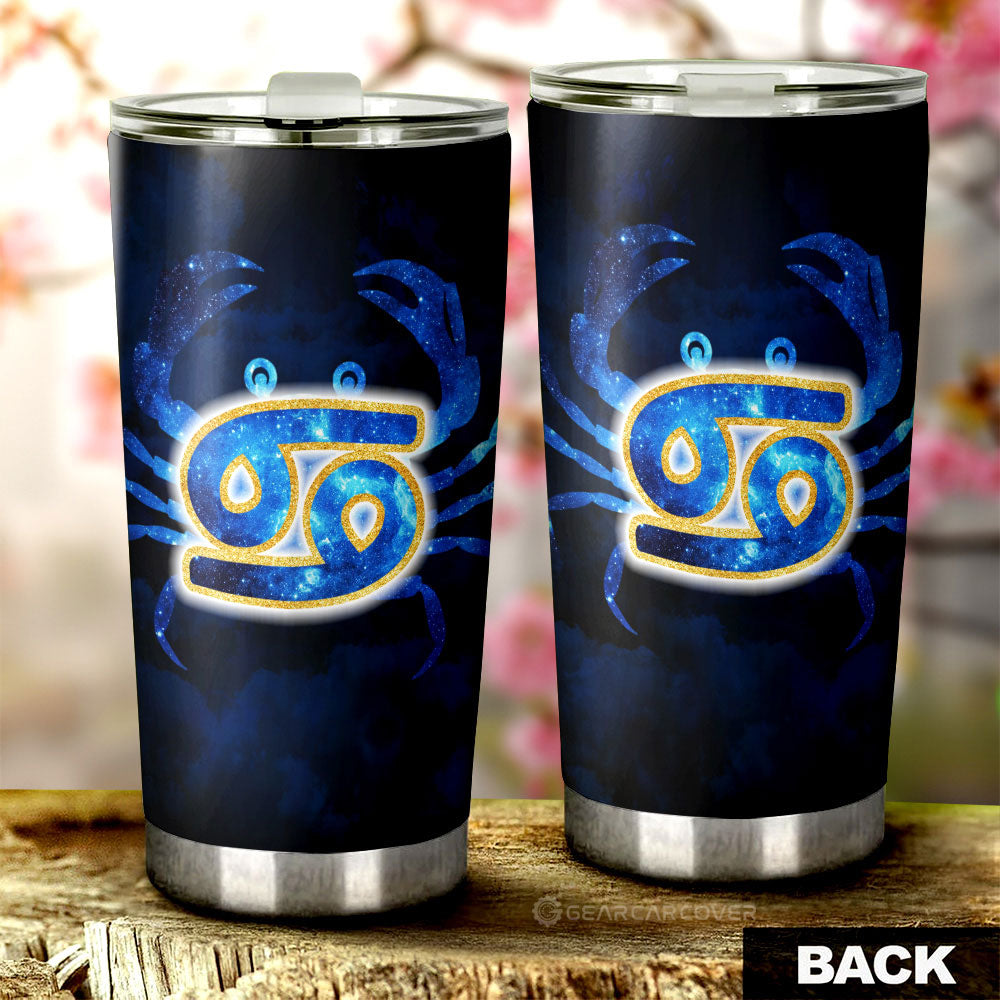 Cancer Tumbler Cup Custom Name Zodiac Car Interior Accessories