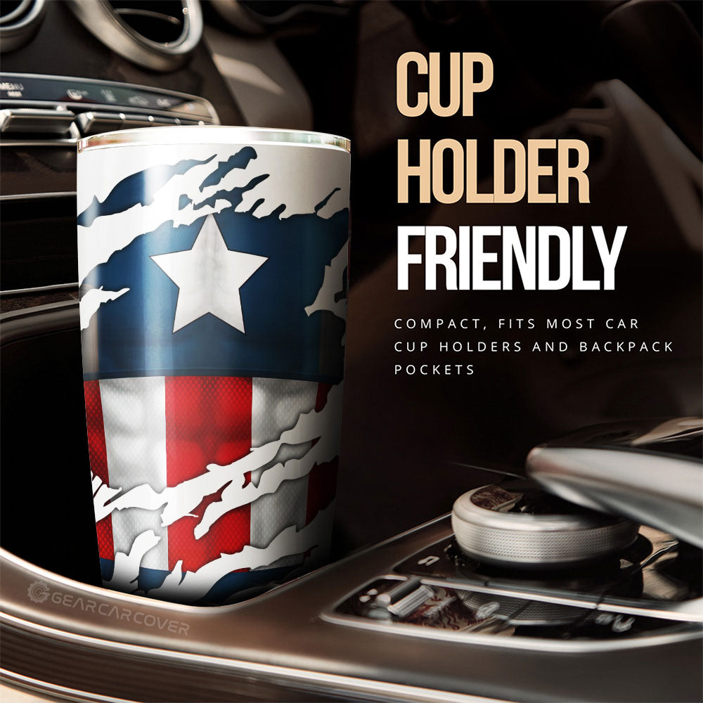 Captain America Tumbler Cup Custom Uniform Car Accessories