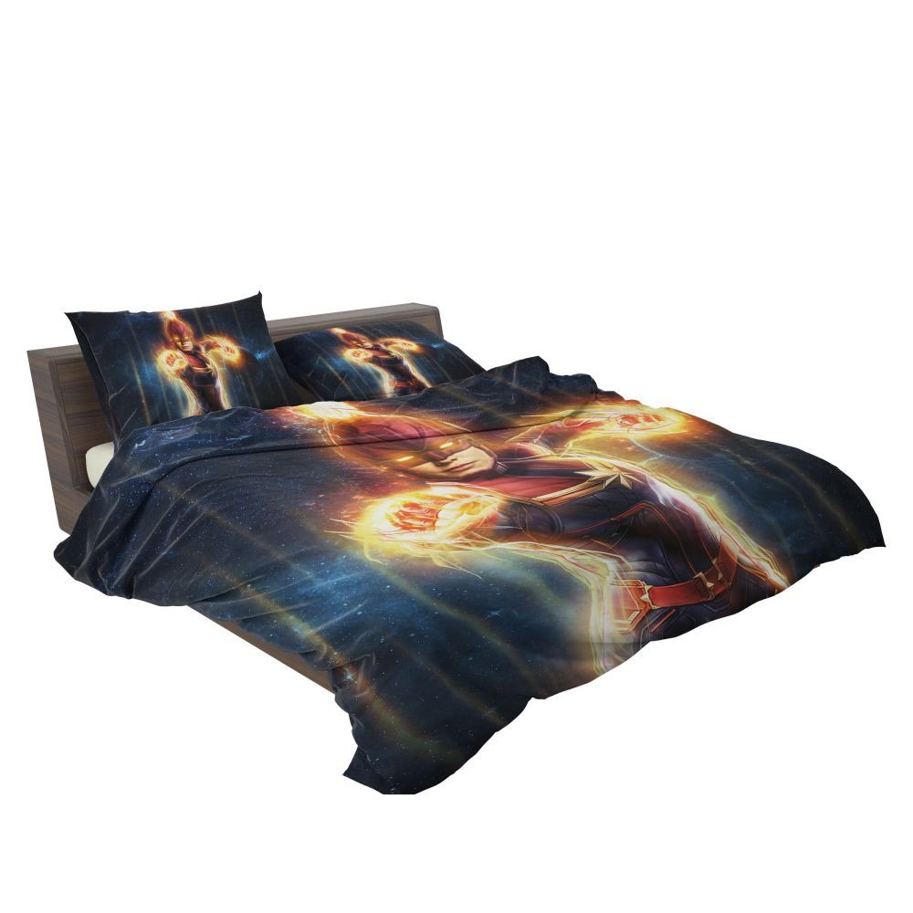 Captain Marvel Movie Carol Danvers Super Women Bedding Set