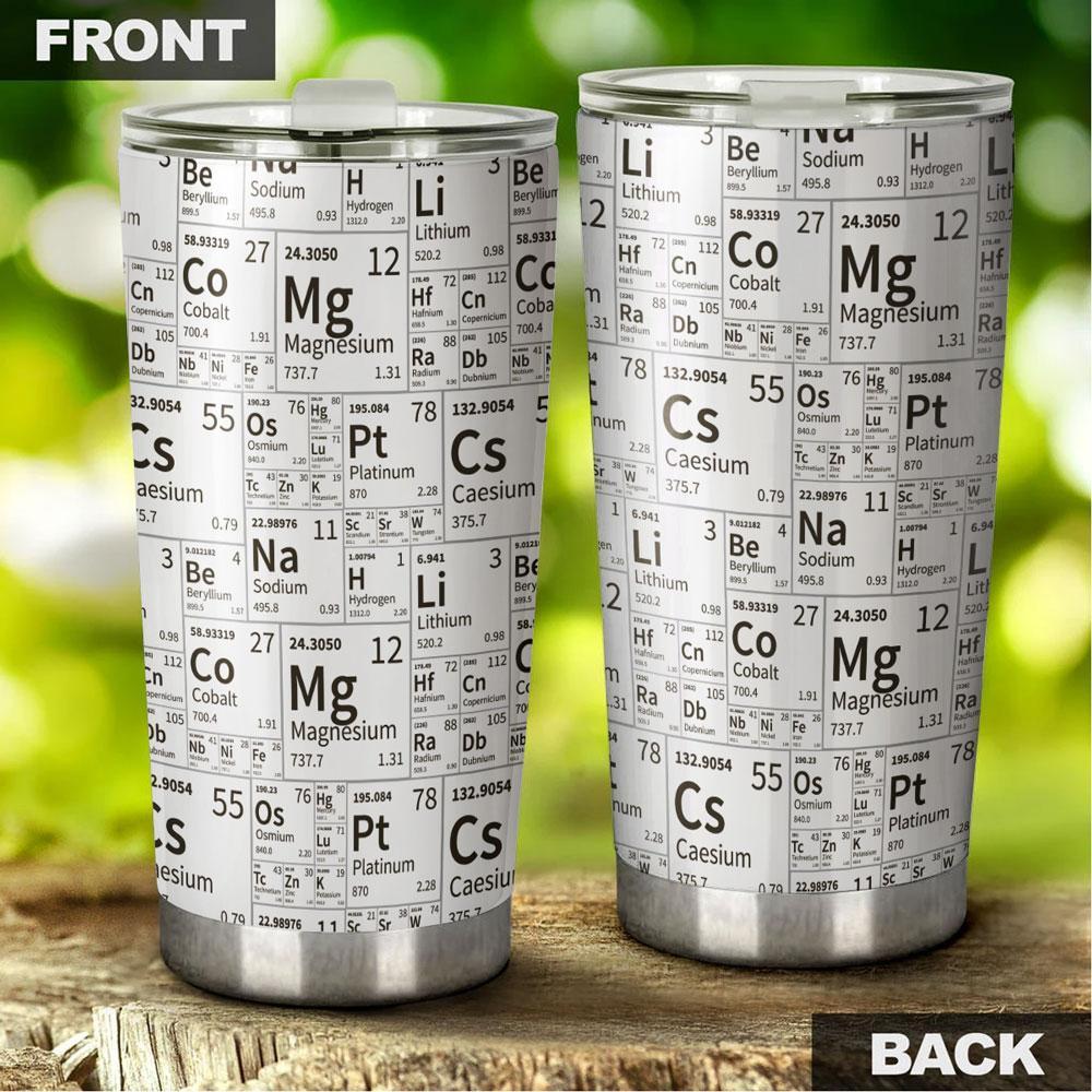 Chemistry Tumbler Stainless Steel Pattern
