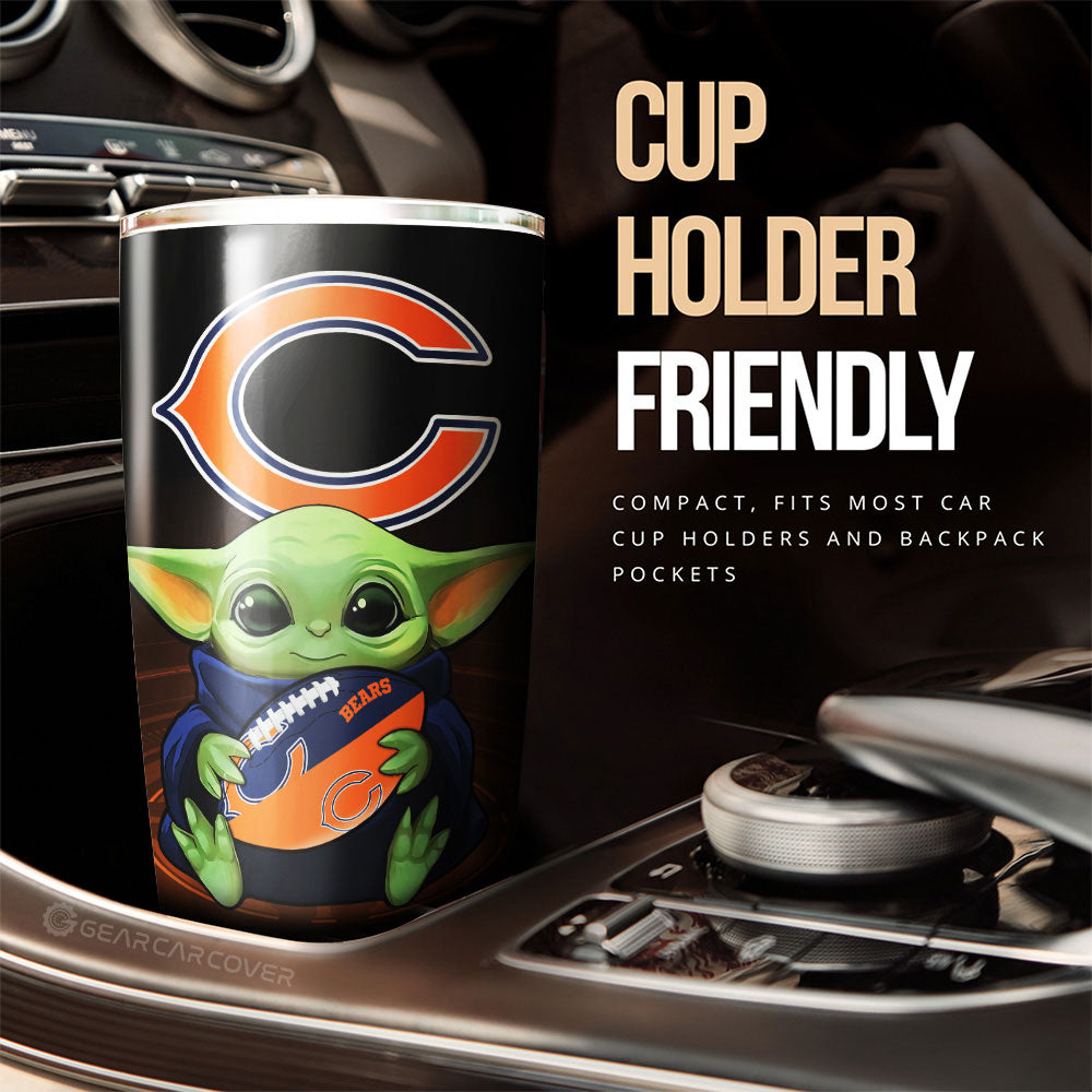 Chicago Bears Tumbler Cup Custom Car Accessories For Fan