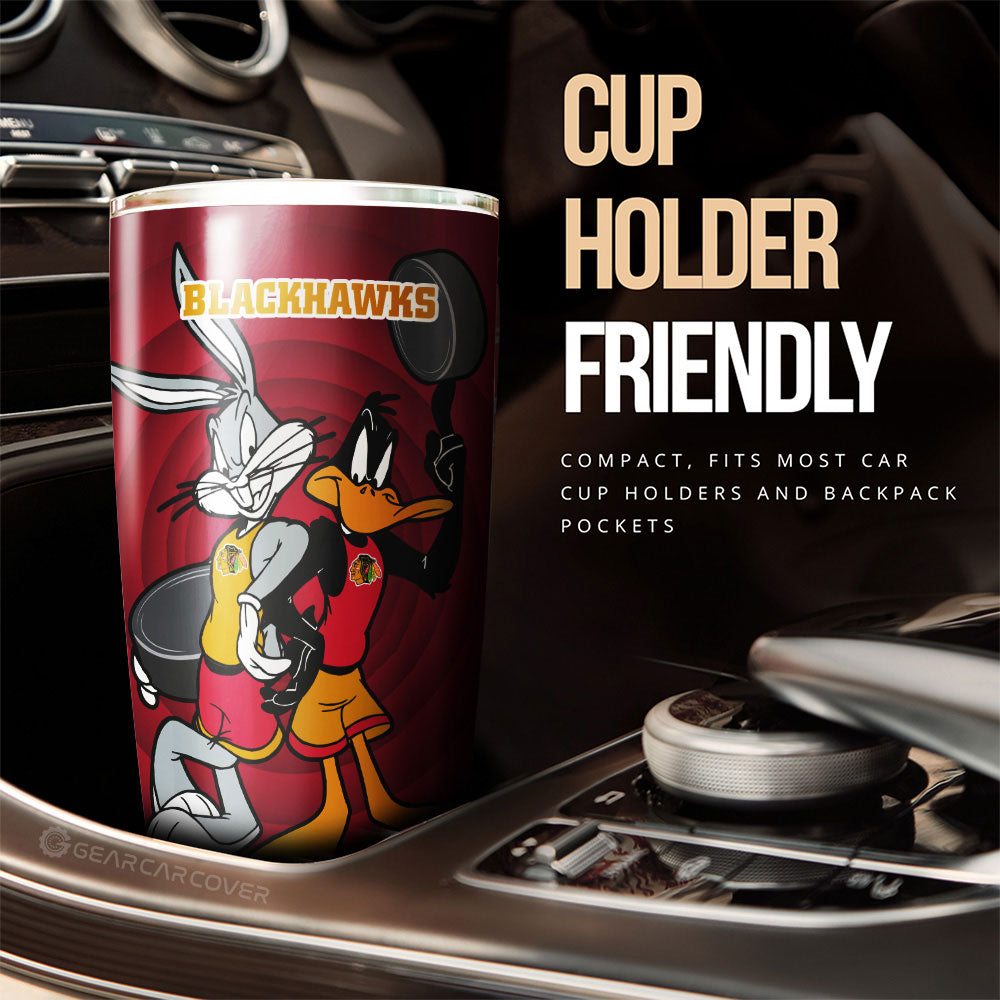 Chicago Blackhawks Tumbler Cup Custom Car Accessories
