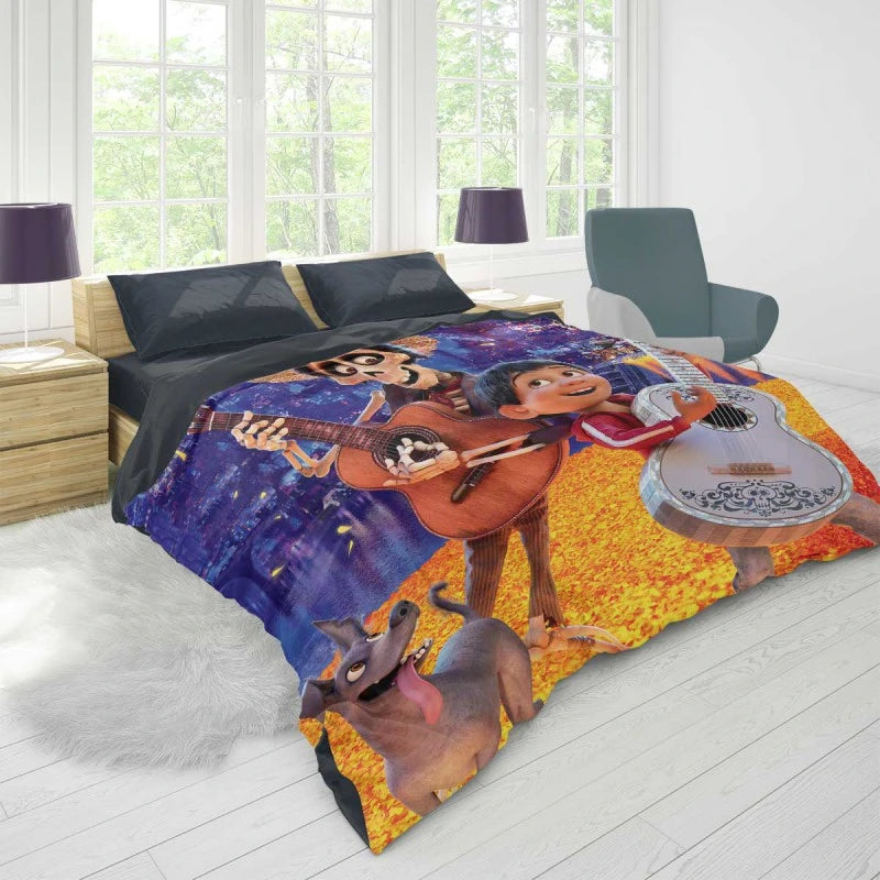Coco Movie Dante Hector Miguel Rivera Duvet Cover