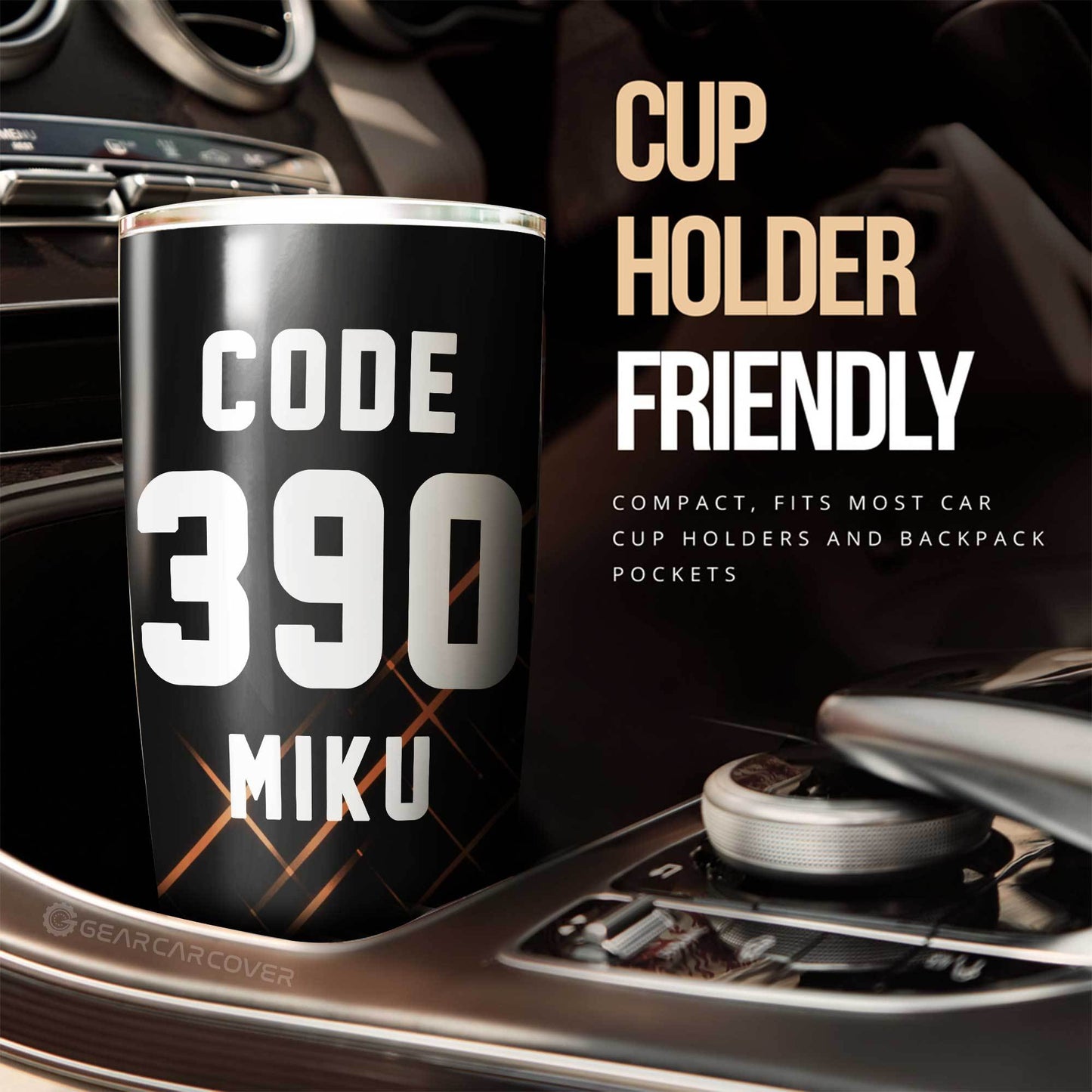 Code:390 Miku Tumbler Cup Custom Car Accessories