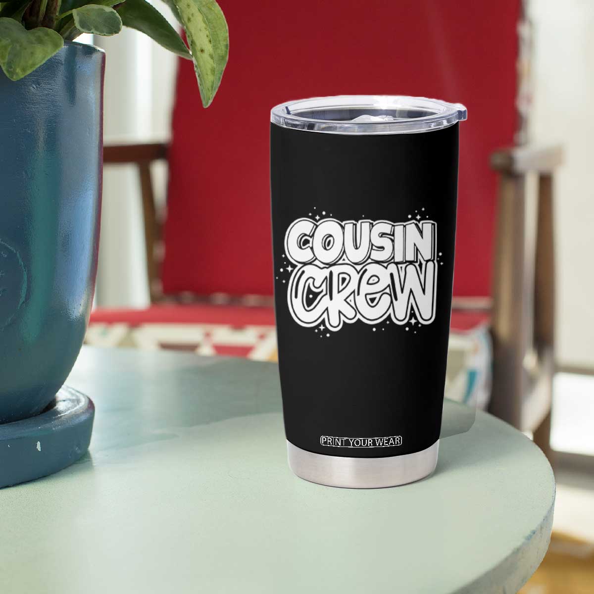 Cousin Crew Tumbler Cup Cute Matching Cousins Summer Beach Vacation TS10