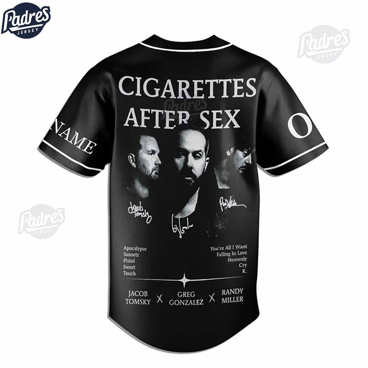 Custom Cigarettes After Sex Black Baseball Jersey - Padres Jersey Oasis: Elevate Your Baseball Style Game