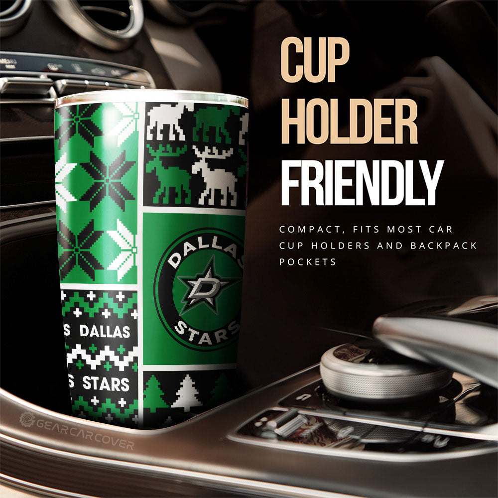 Dallas Stars Tumbler Cup Custom Ugly Style Car Accessories
