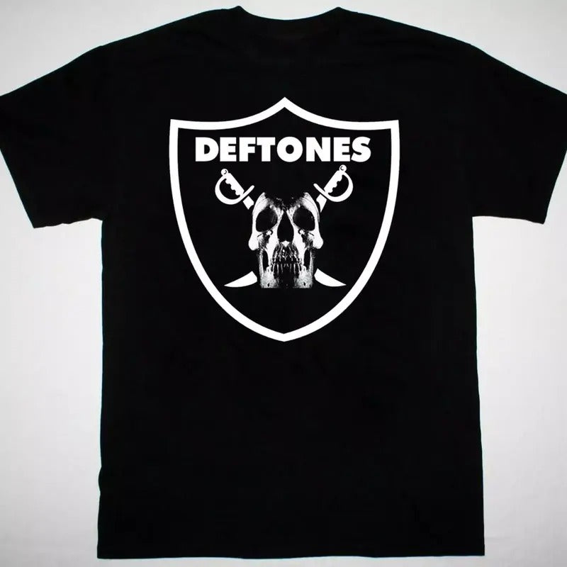 Deftones band logo Short Sleeve T-shirt cotton Menswear Top