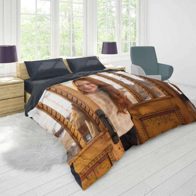 Falling for Christmas Movie Lindsay Lohan Duvet Cover