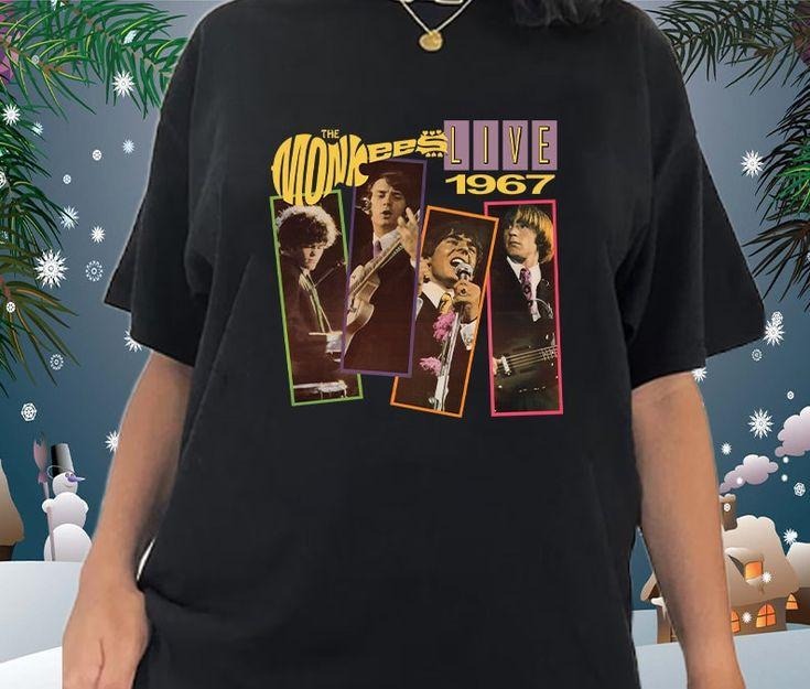 FrankIJohnson The Monkees Live 1967 Sports Men's Tees Round , The Monkees Live 1967 T- Shirt, Gift For Fan, Unisex T- Shirt, Funny Shirt