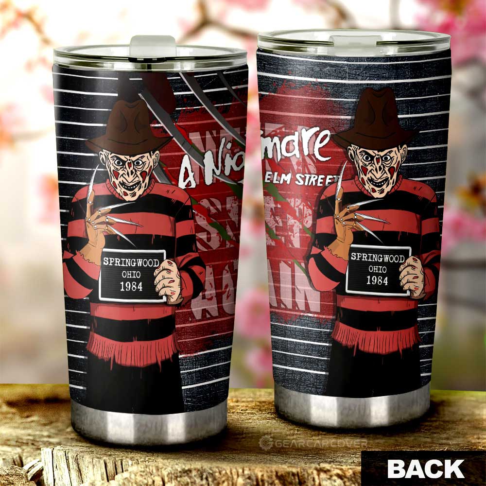 Freddy Krueger Tumbler Cup Custom Horror Characters Car Interior Accessories