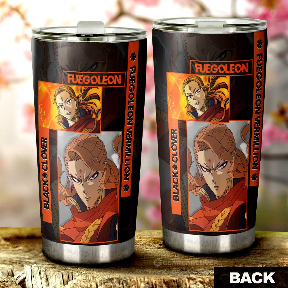 Fuegoleon Vermillion Tumbler Cup Custom Black Clover Anime