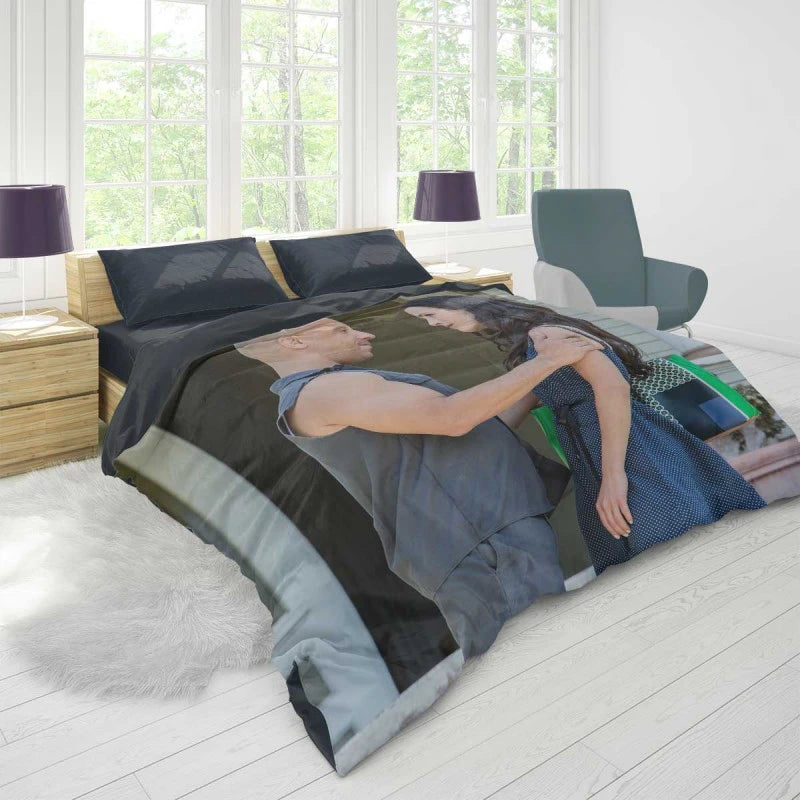 Furious 7 Movie Dom and Mia Duvet Cover