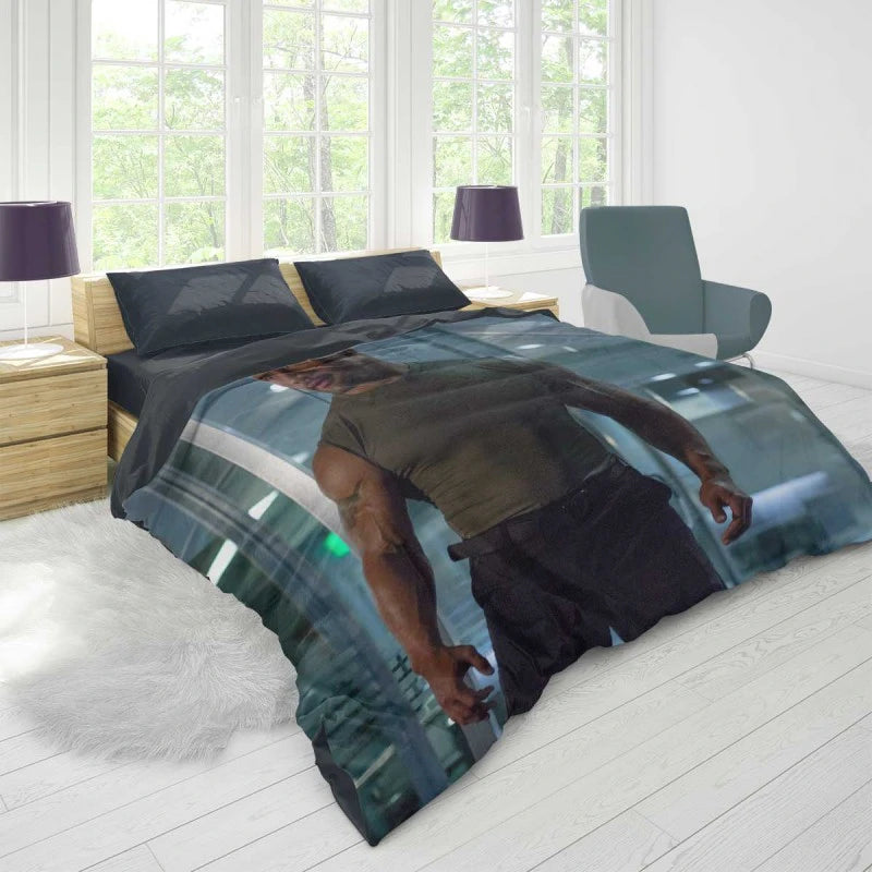 Furious 7 Movie Dwayne Johnson Duvet Cover
