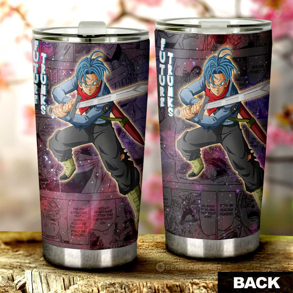 Future Trunks Tumbler Cup Custom Car Accessories Manga Galaxy Style
